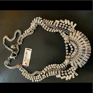 Rhinestone Bib Necklace